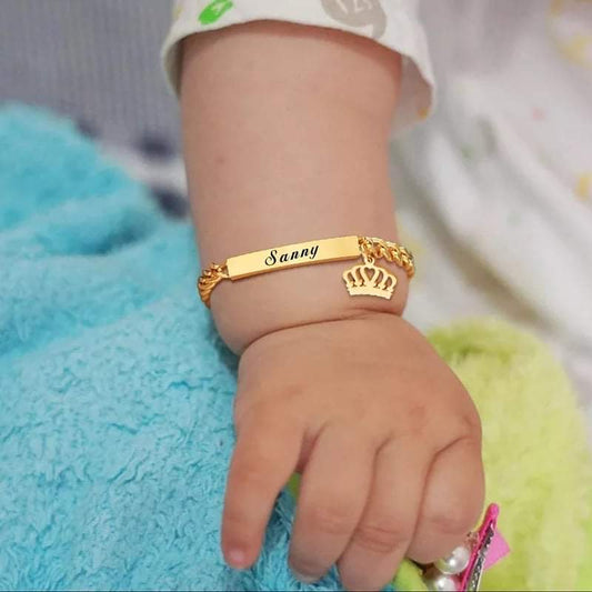 Baby name bracelet