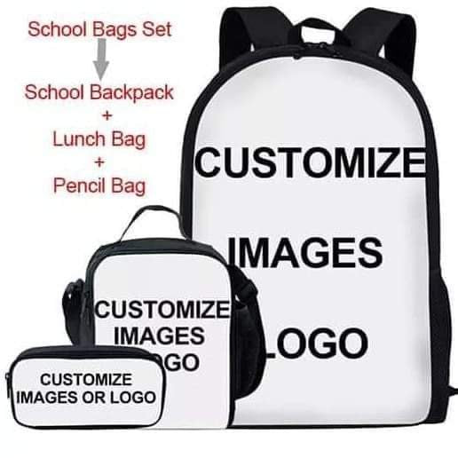 Personalized Book Bag Set